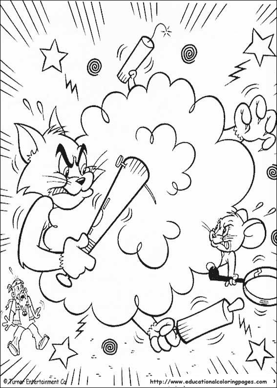 Tom and jerry coloring pages