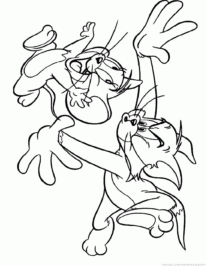 Tom and jerry coloring pages