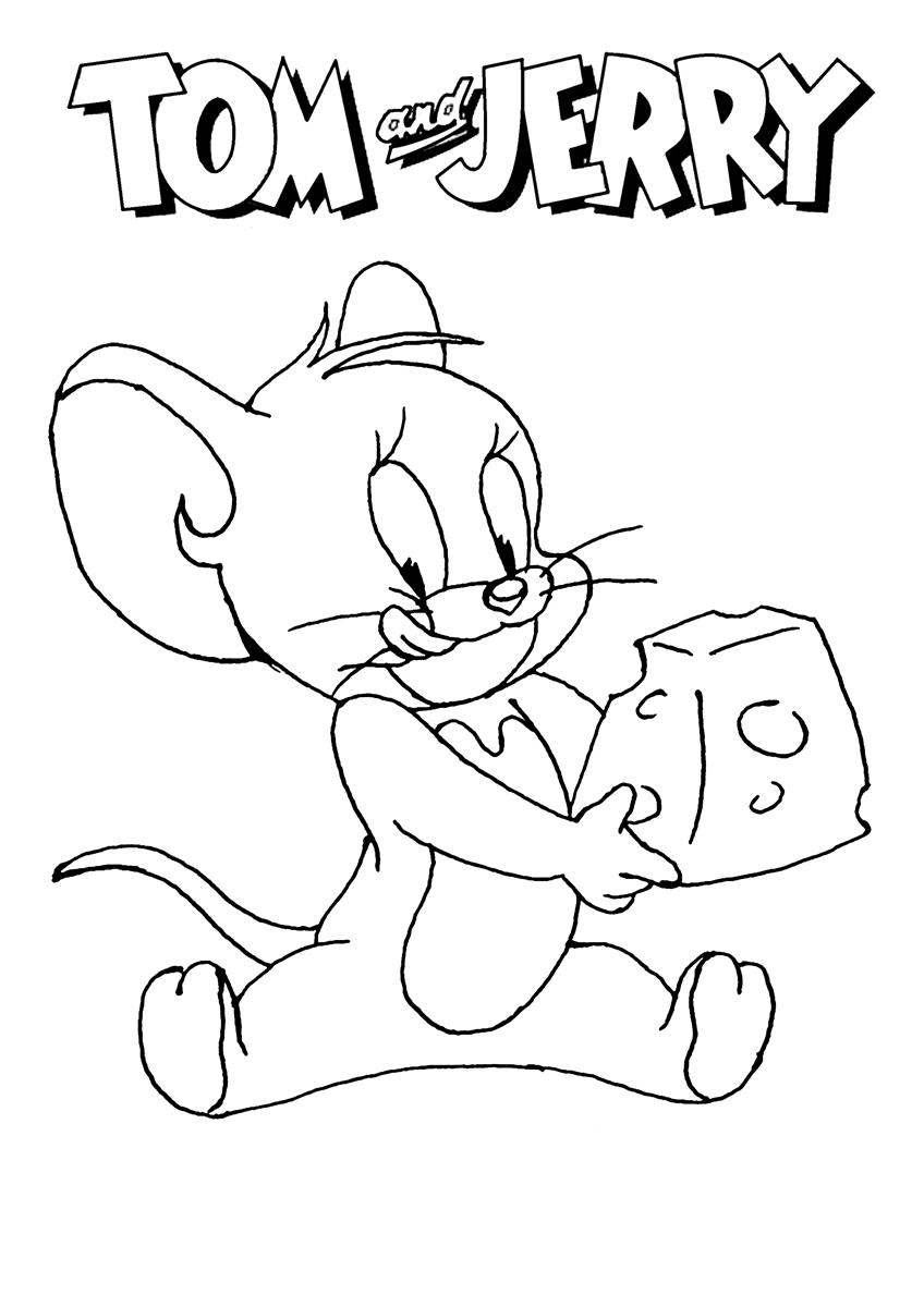 Tom and jerry coloring page