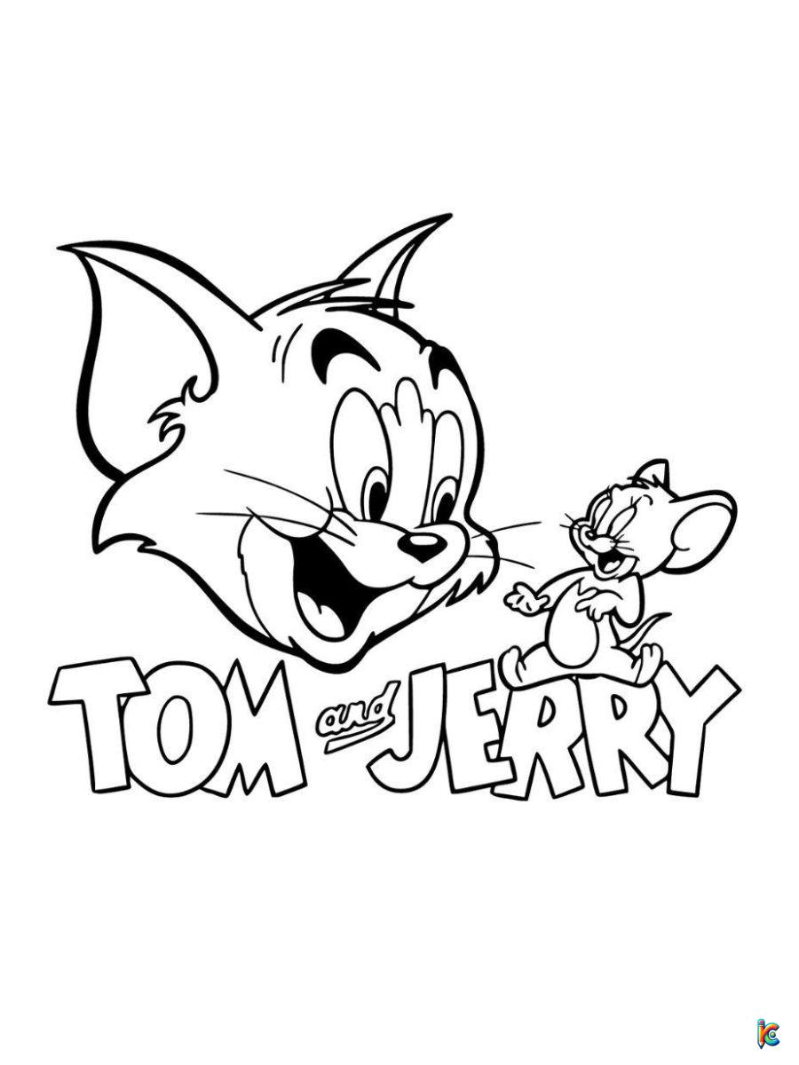 Tom and jerry coloring pages â