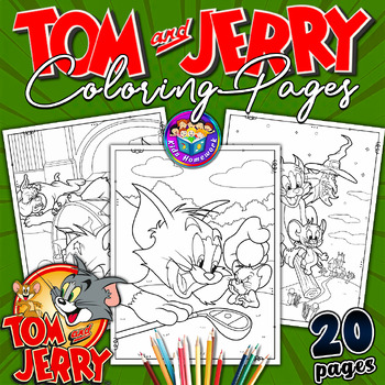 Tom and jerry characters coloring sheets