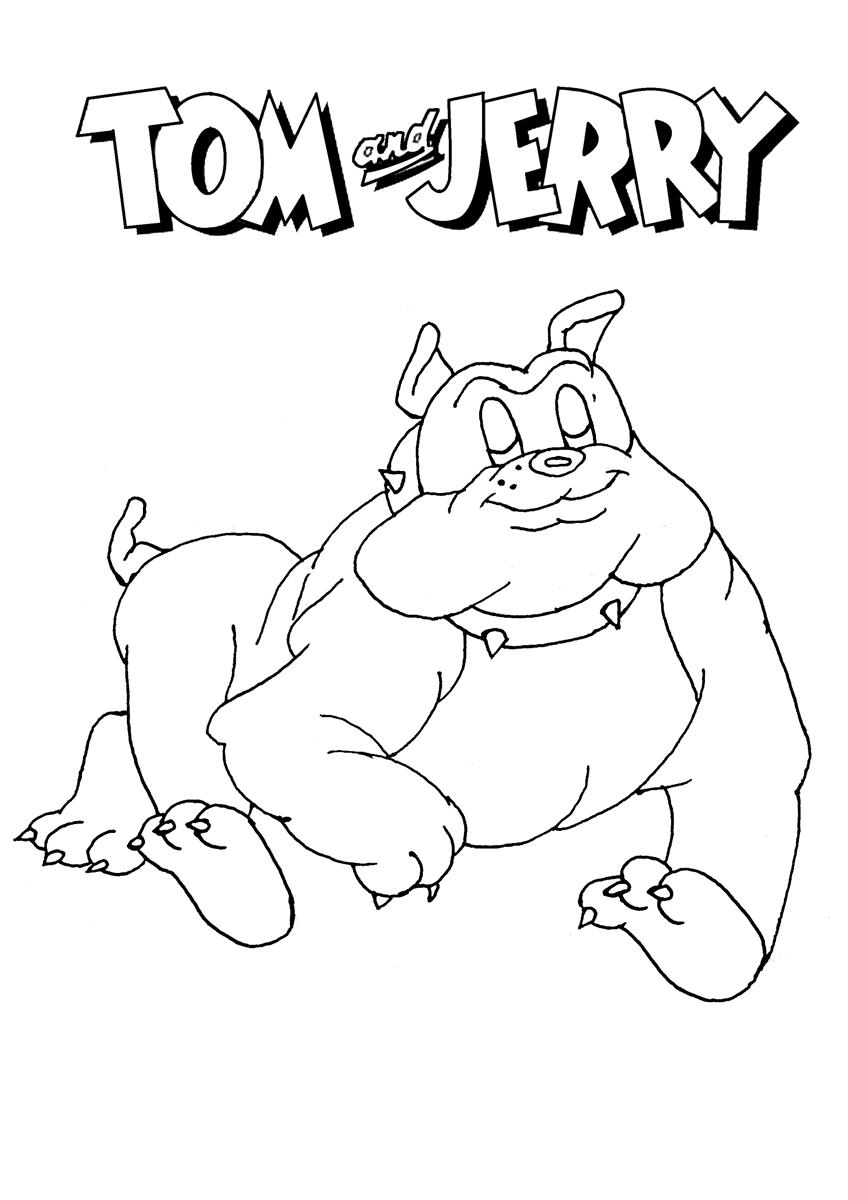 Tom and jerry coloring page