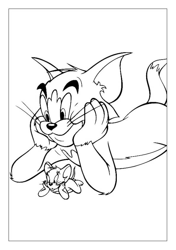 Tom and jerry coloring pages printable coloring sheets