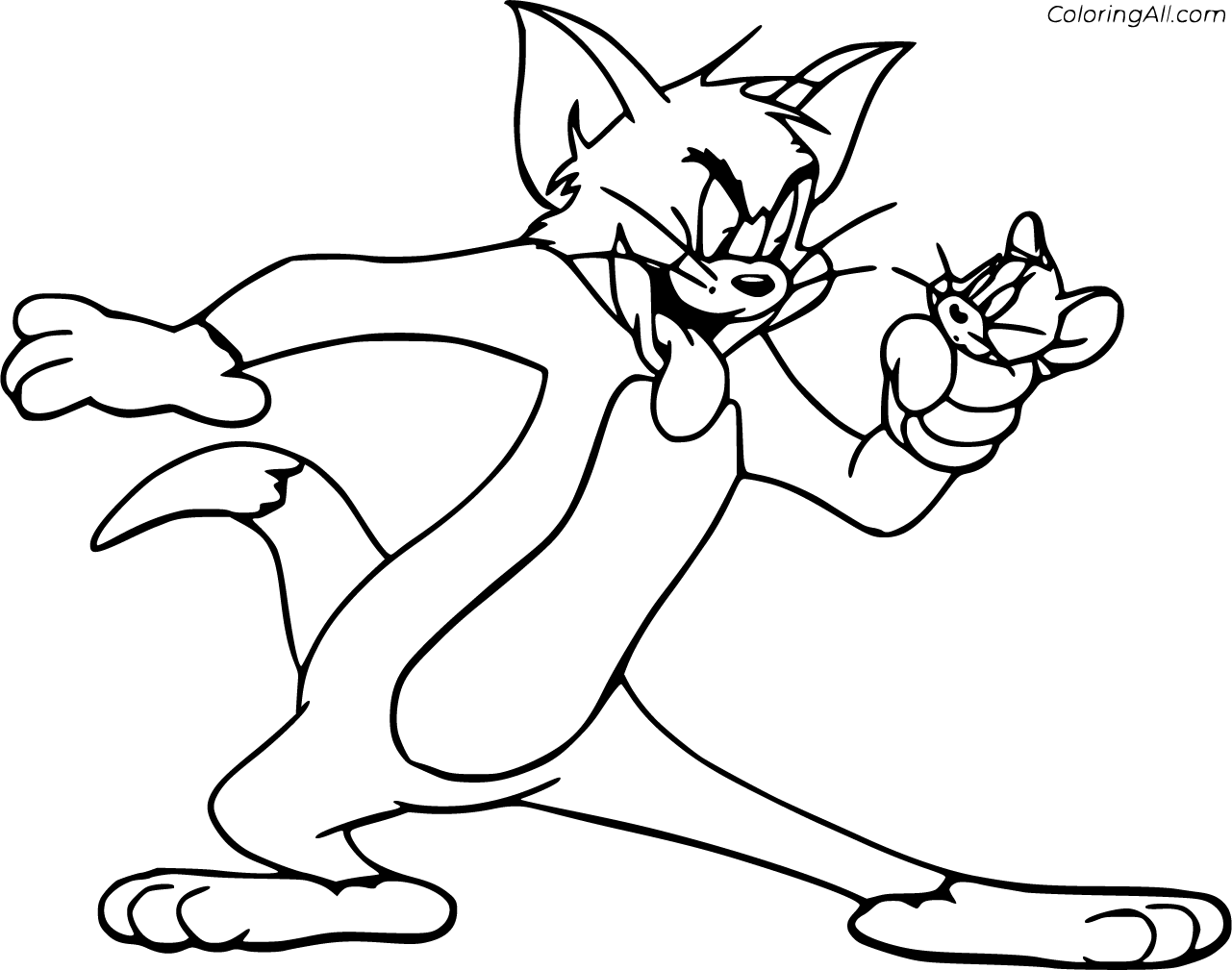 Tom and jerry coloring pages