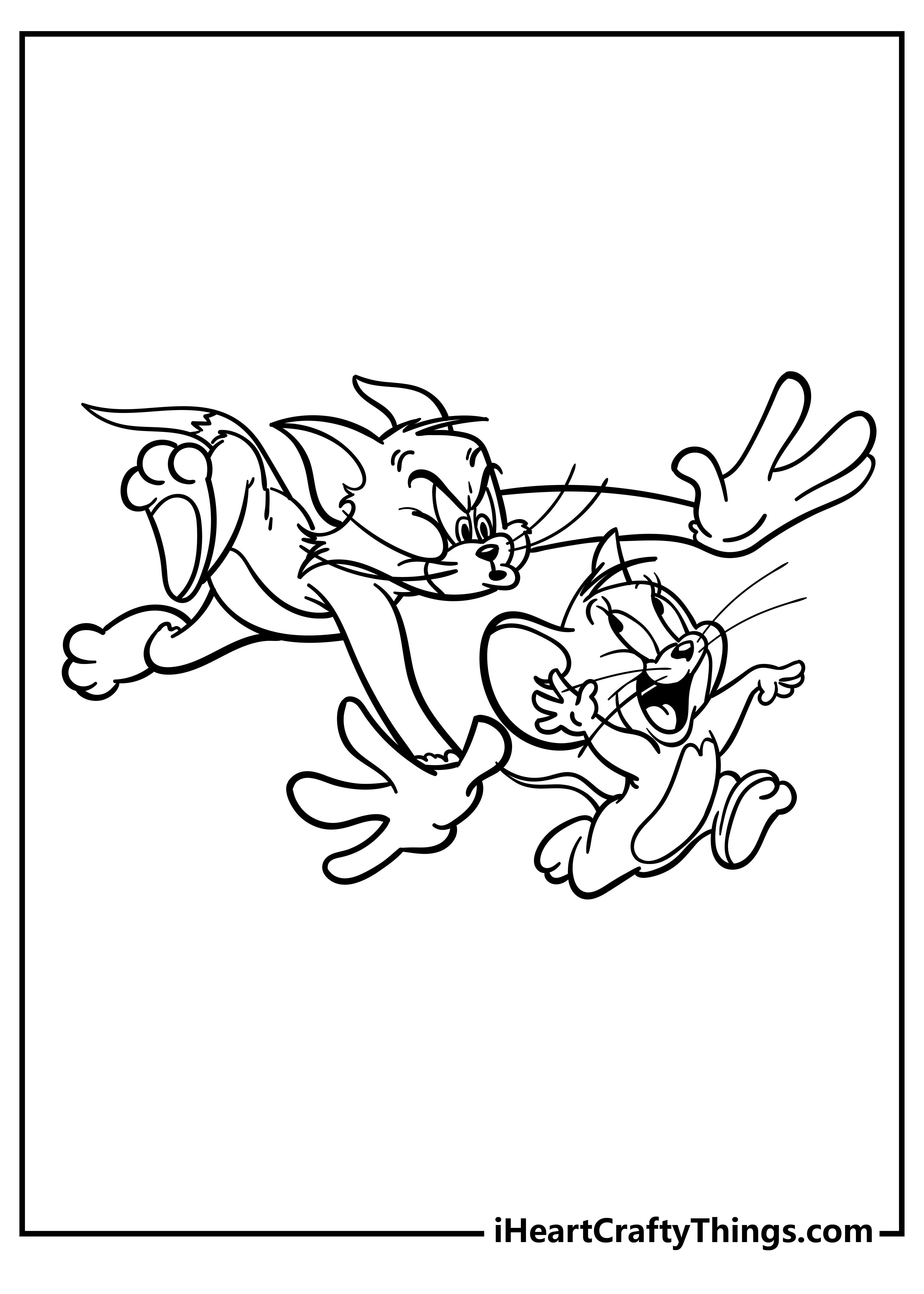 Tom and jerry coloring pages free printables