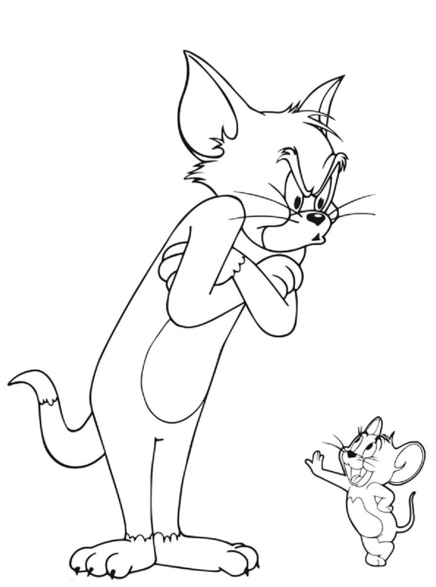 Tom and jerry coloring pages