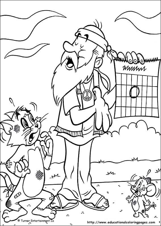 Tom and jerry coloring pages