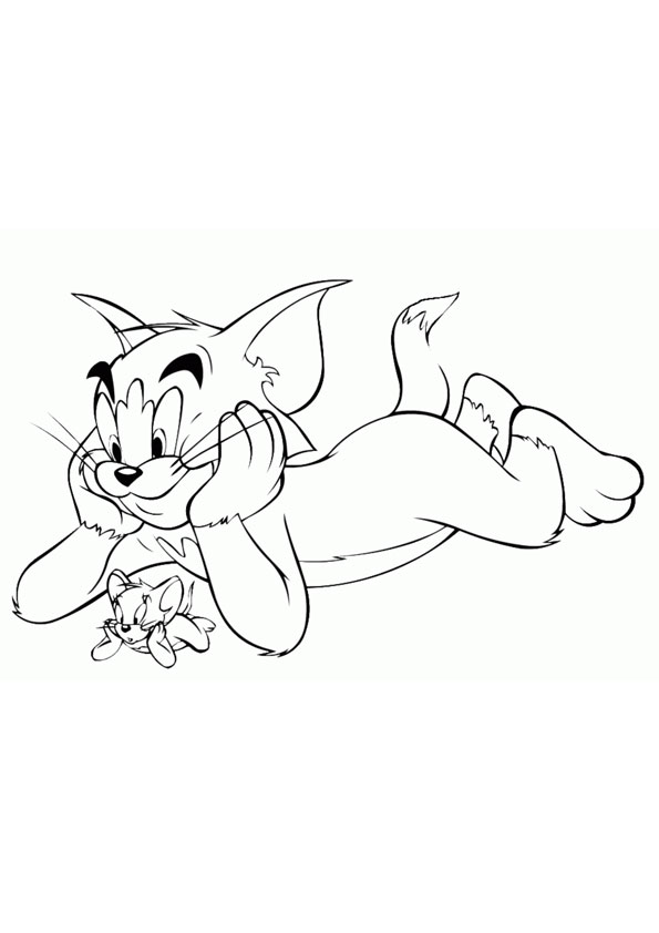 Coloring pages tom and jerry coloring page