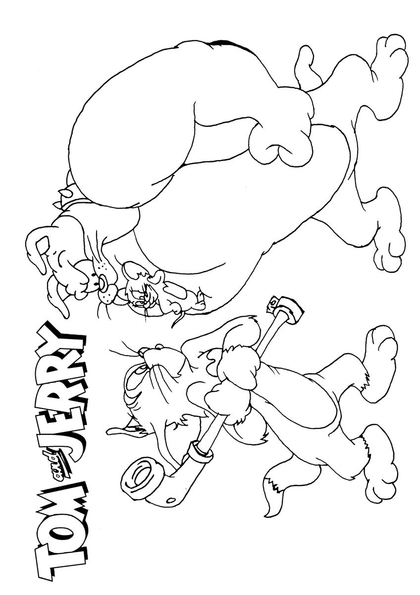 Tom and jerry coloring page