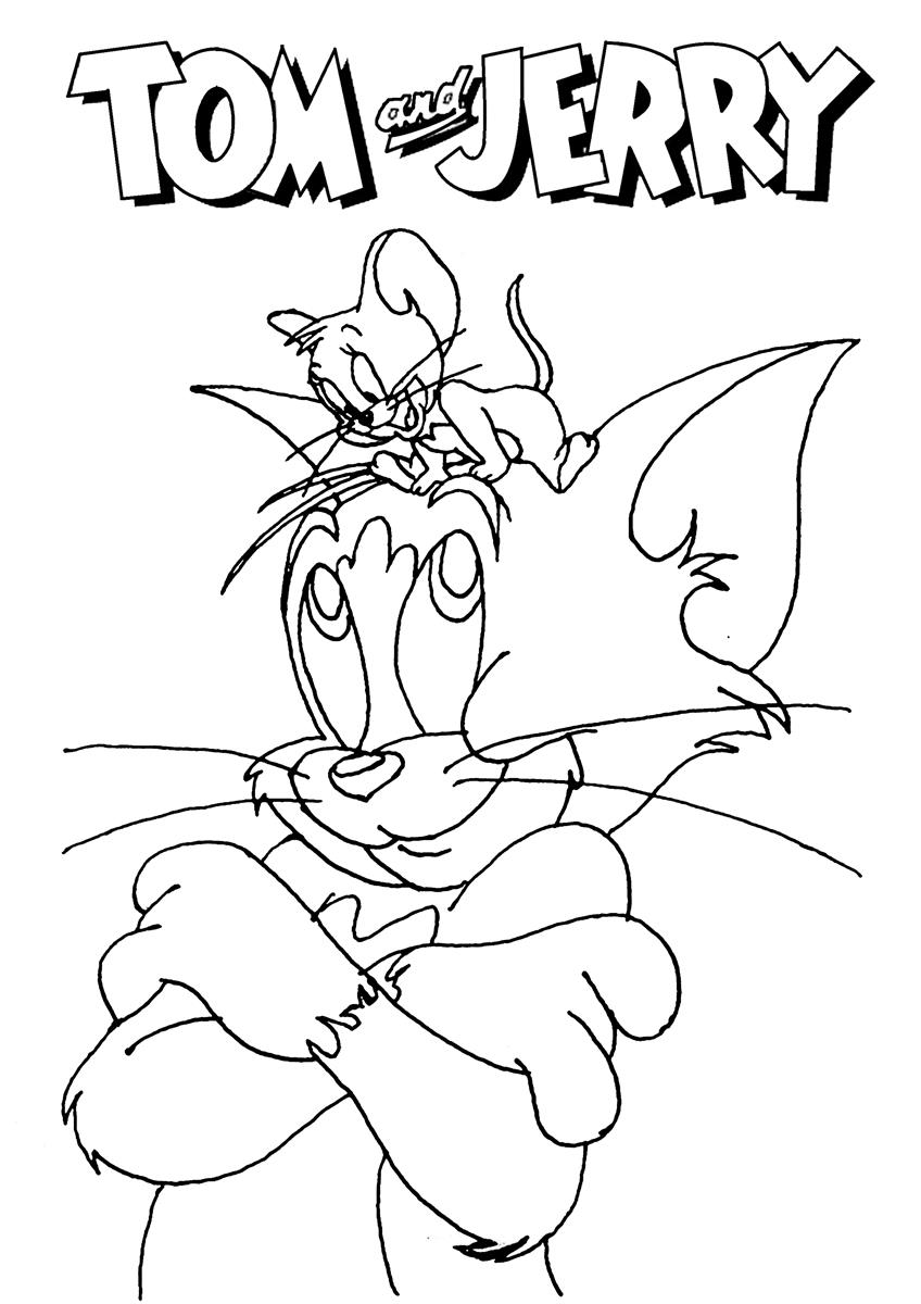 Tom and jerry coloring page