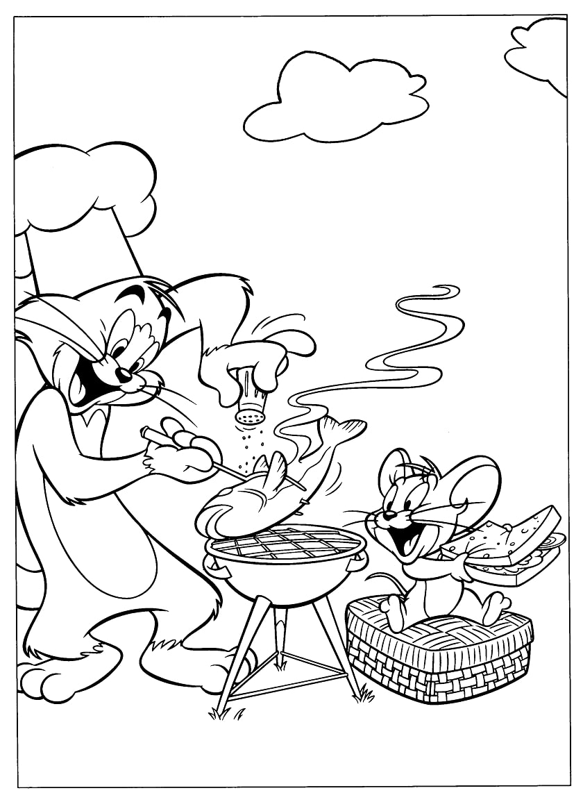 Coloring pages tom and jerry coloring pages games images printable flash sheets