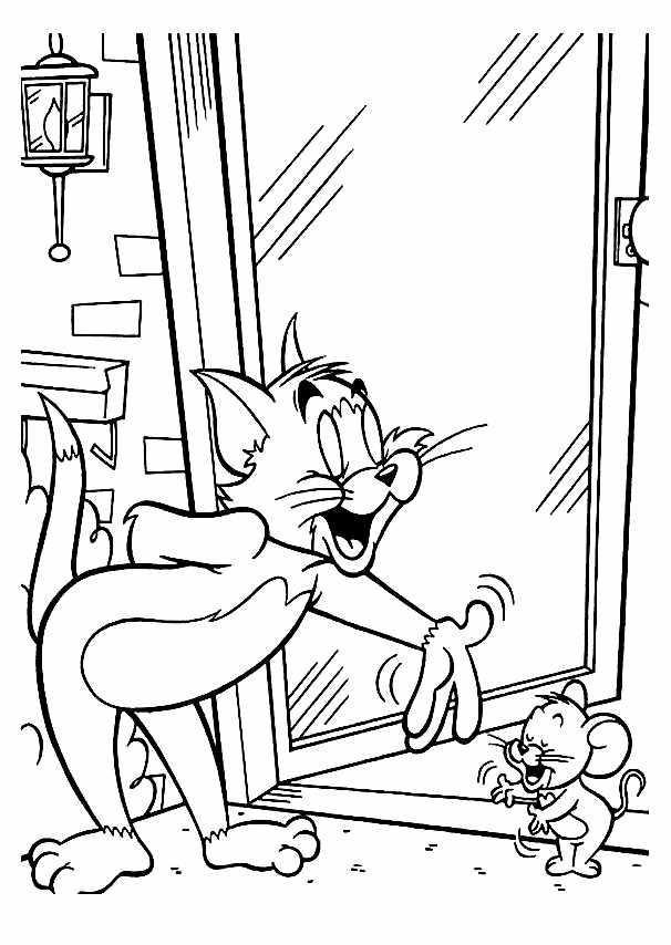 Tom and jerry coloring pages for kids