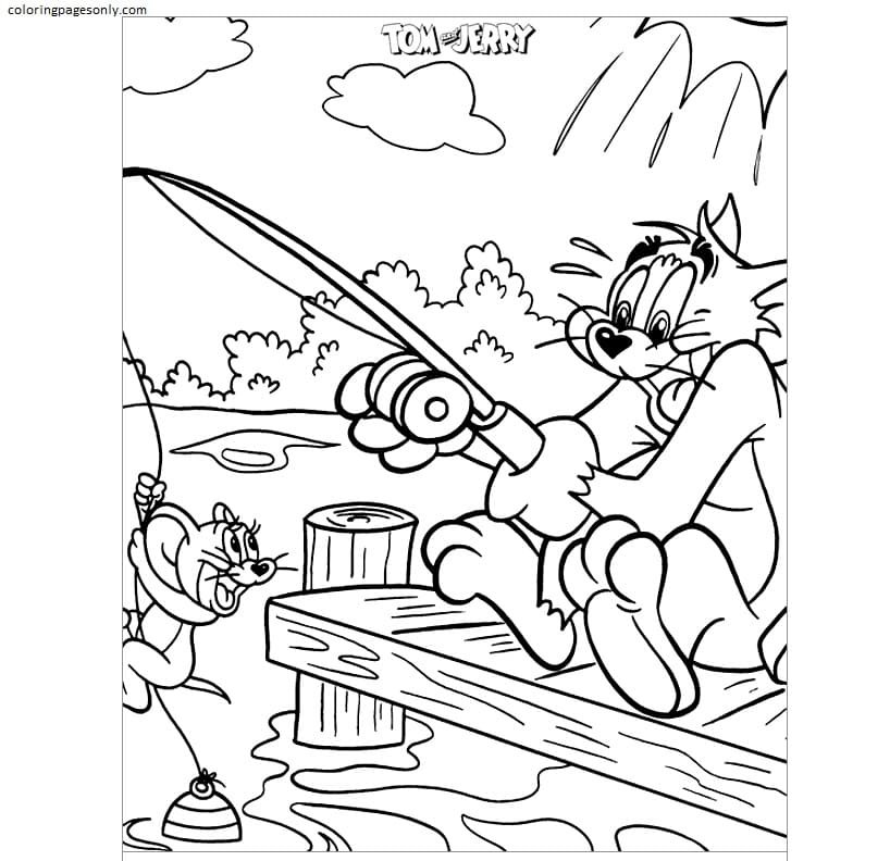 Tom and jerry coloring pages printable for free download