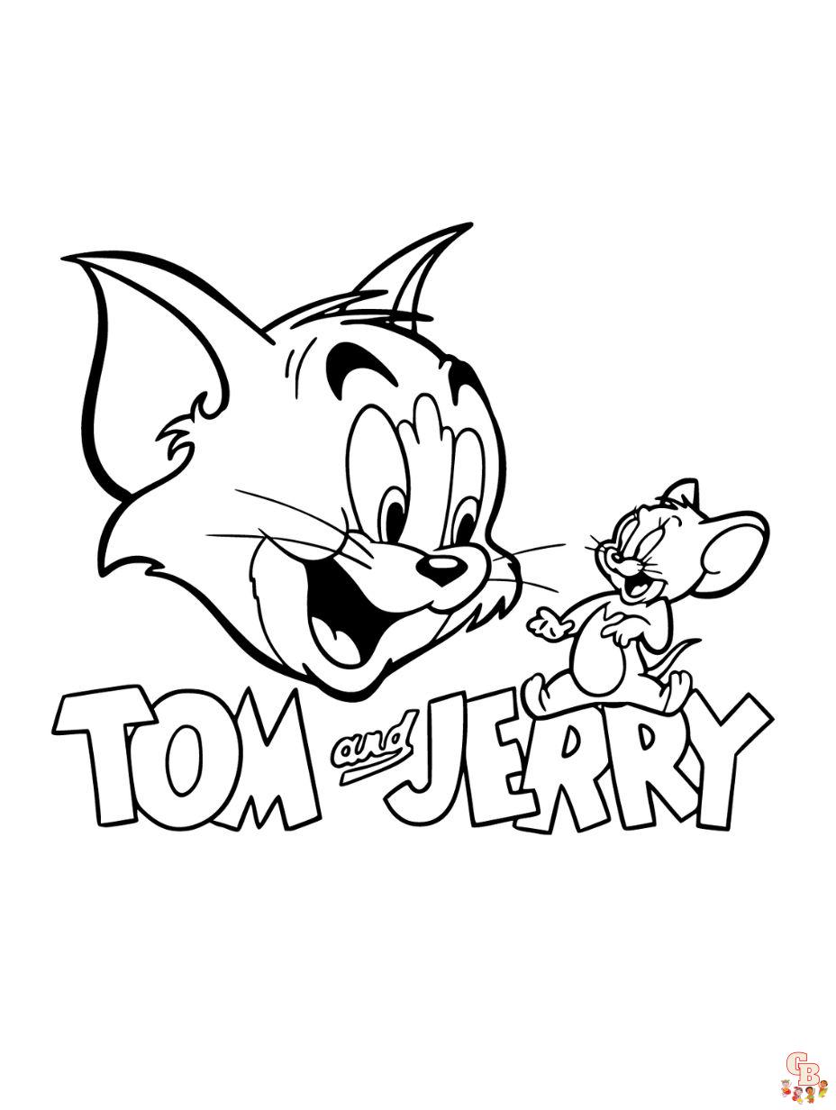 Explore the world of tom and jerry coloring pages