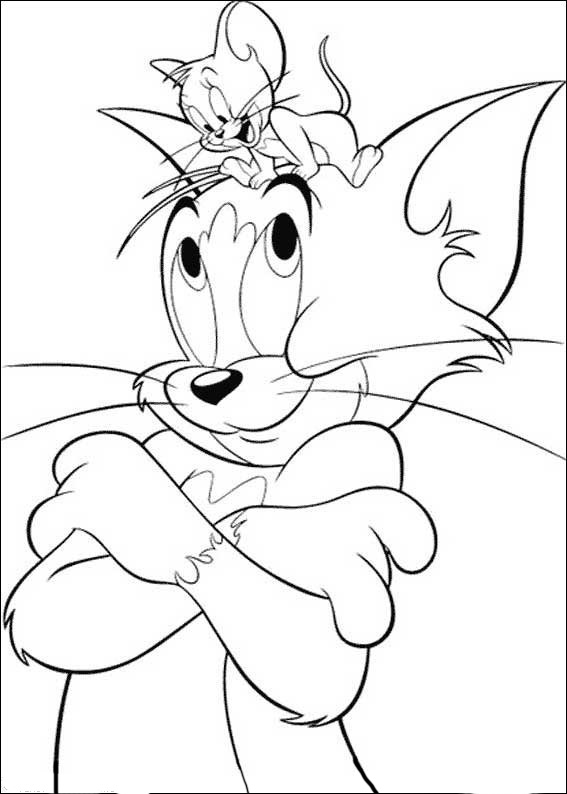 Printable coloring book tom and jerry