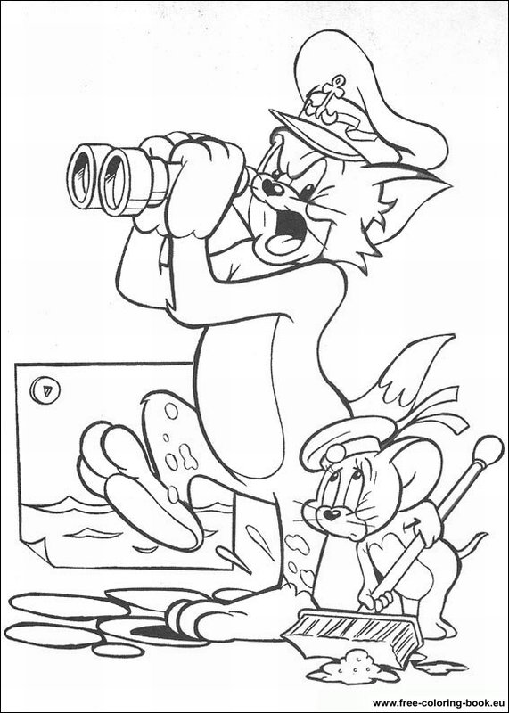 Coloring pages tom and jerry