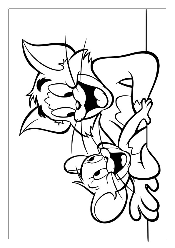 Tom and jerry coloring pages printable coloring sheets