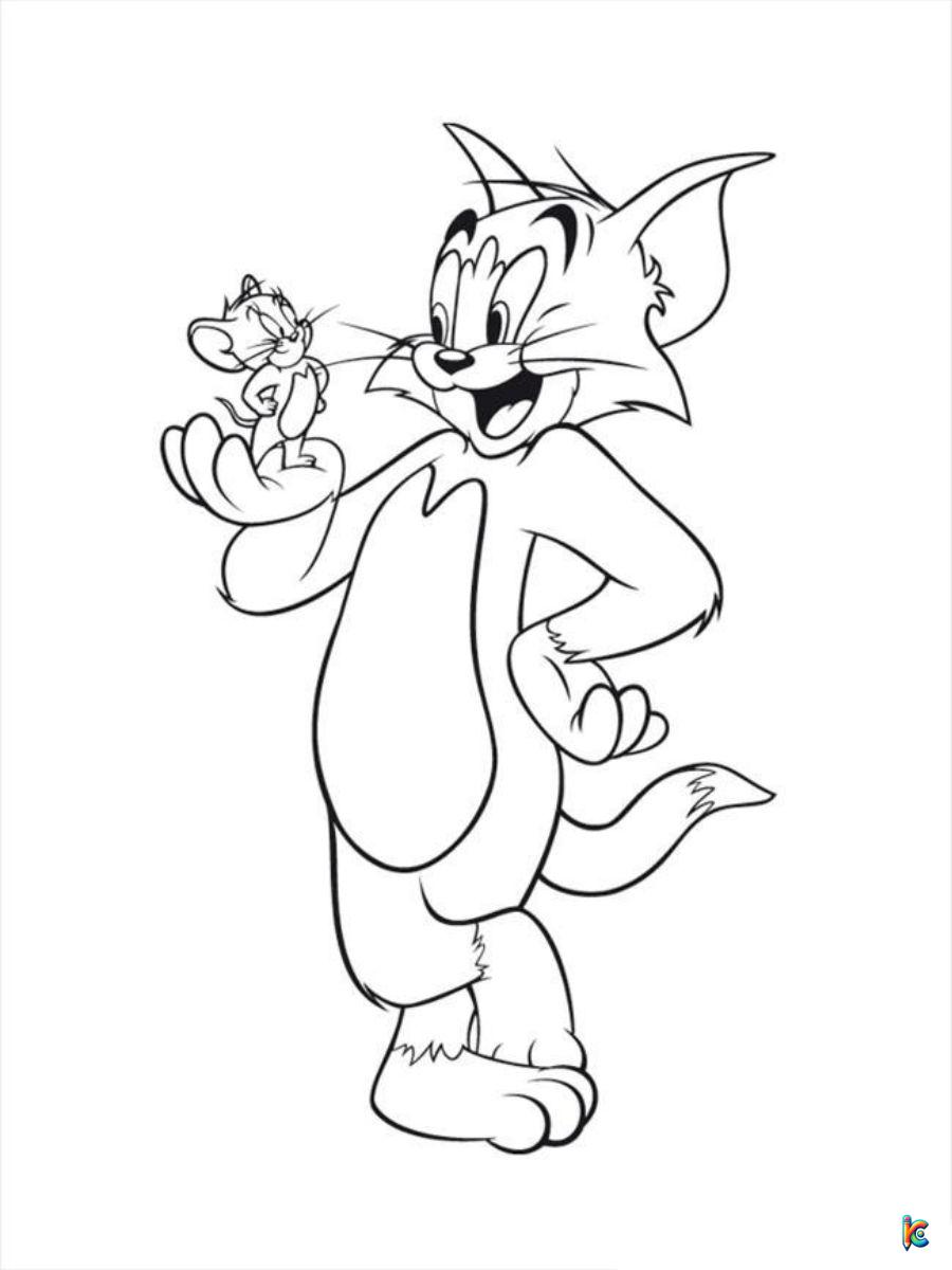 Tom and jerry coloring pages â