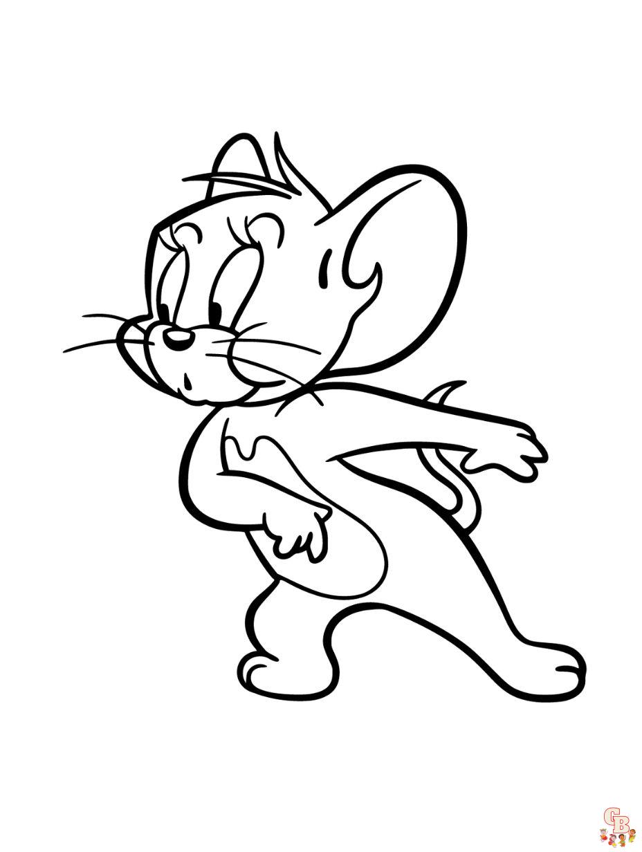 Explore the world of tom and jerry coloring pages