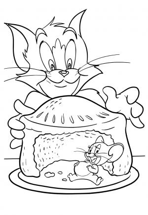 Free printable tom and jerry coloring pages for adults and kids