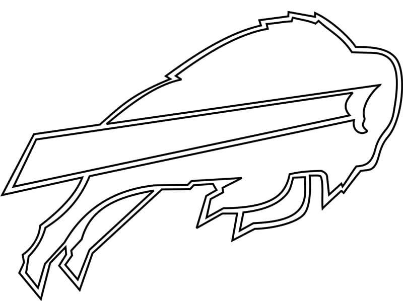 Buffalo bills logo coloring page