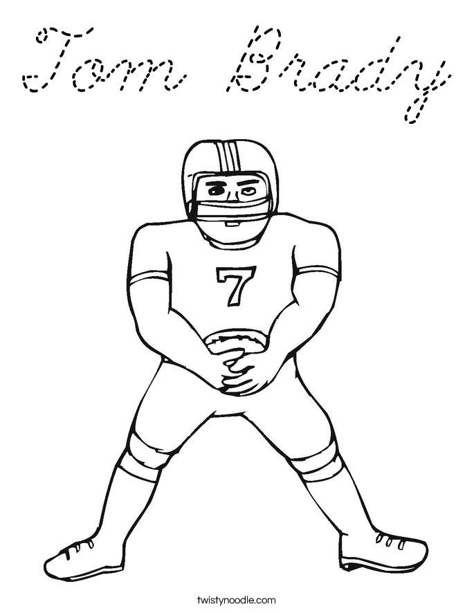 All coloring pages of tom brady