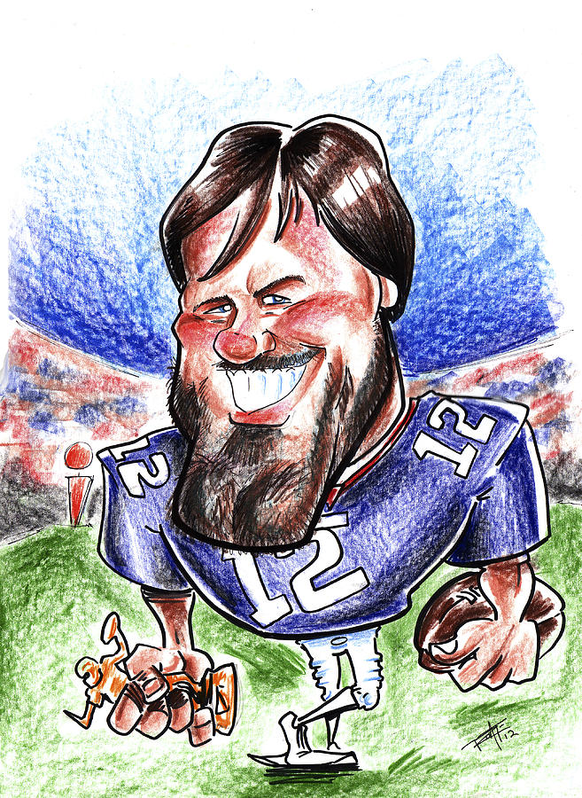 Tom brady drawing by big mike roate