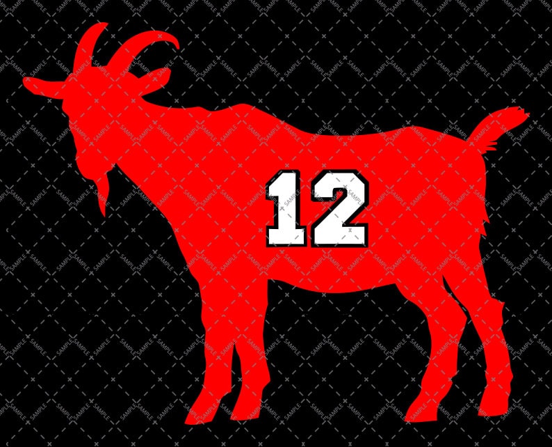 Goat svg tom brady goat svg brady goat tom brady goat digital cu â svg files for cricut