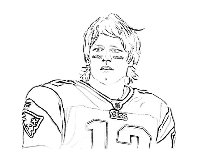 Tom brady coloring page from cbs boston boston cbs â tâ