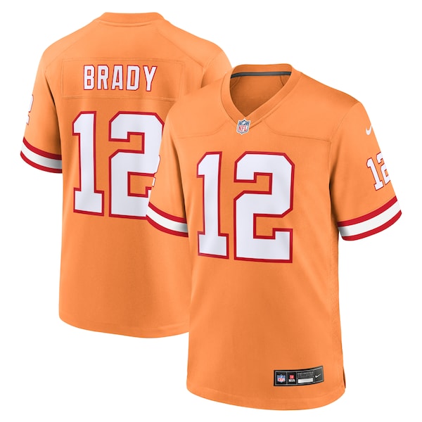 Tom brady tampa bay buccaneers nike throwback game jersey