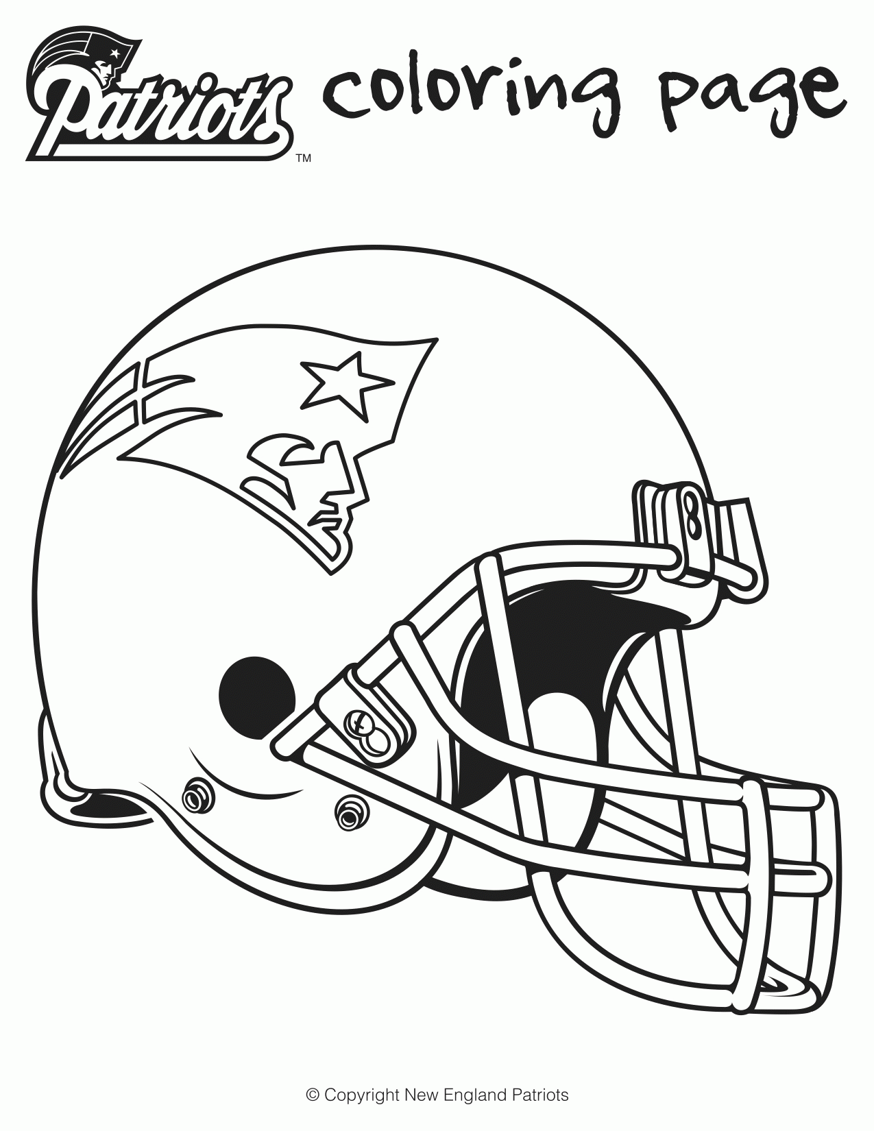 Tom brady coloring page