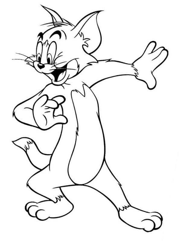 Tom coloring page