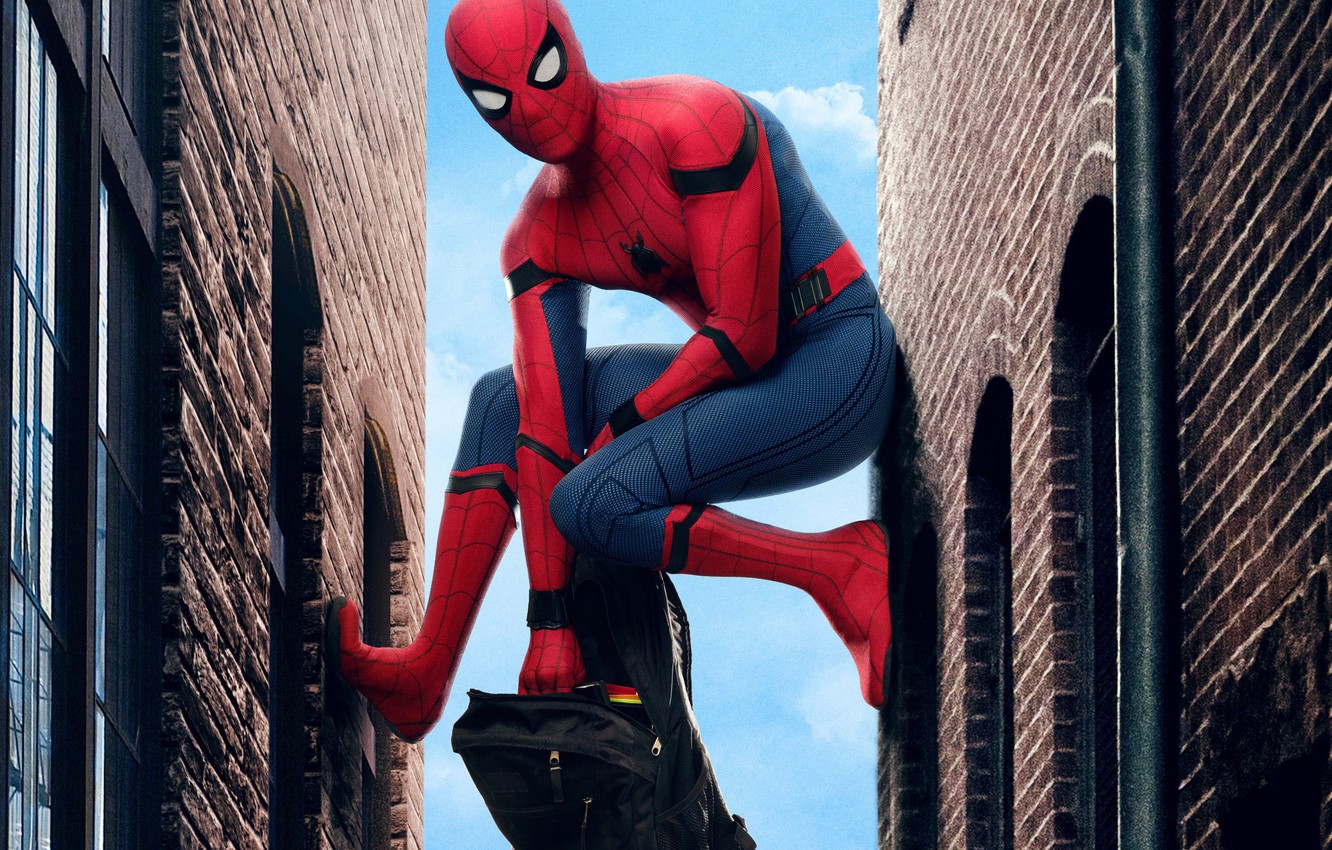 Wallpaper marvel ics peter parker movie tom holland spider