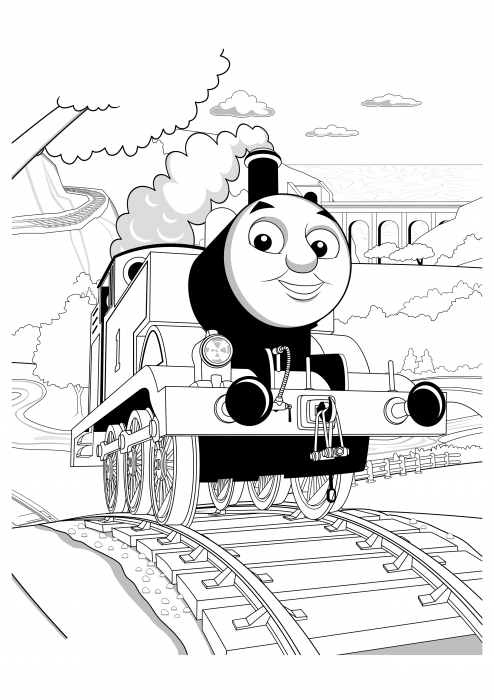 Thomas the locomotive coloring pages thomas and his friends coloring pages