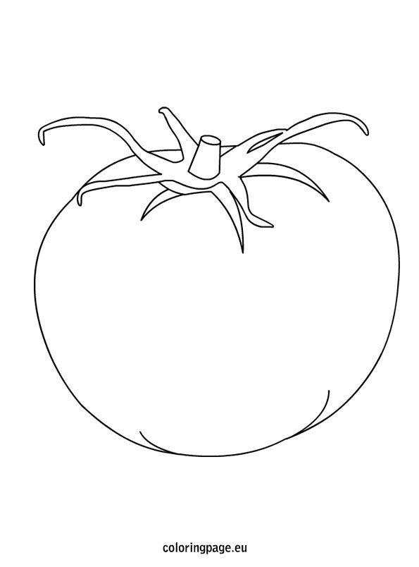 Tomato coloring page coloring page