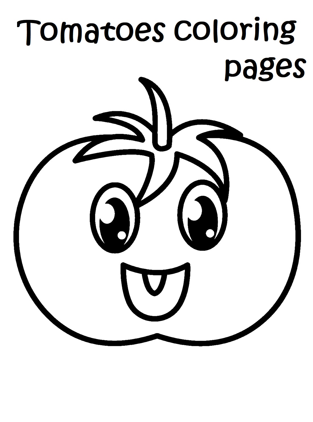 Tomatoes coloring pages free online for kids