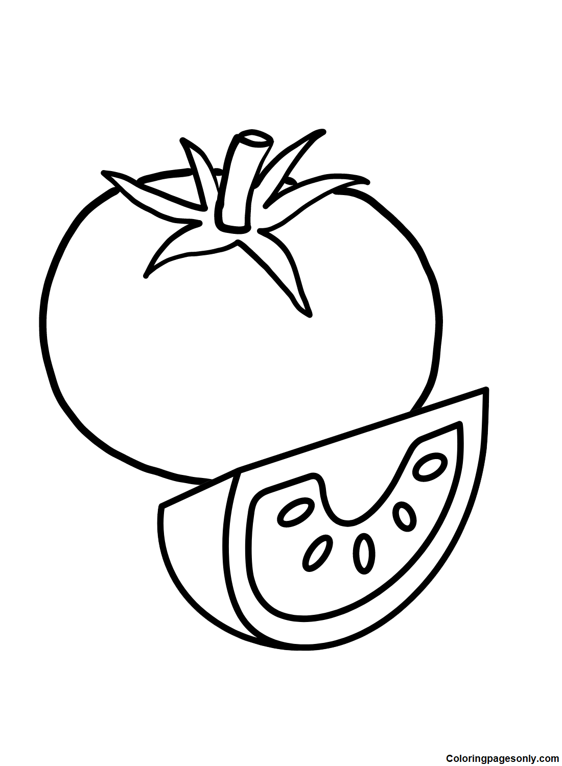 Tomato coloring pages printable for free download