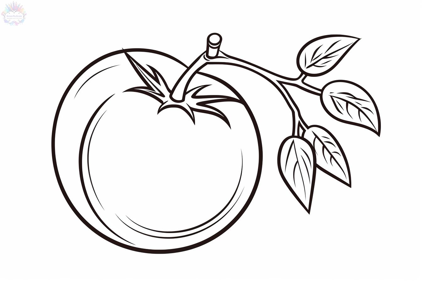 Tomato coloring pages