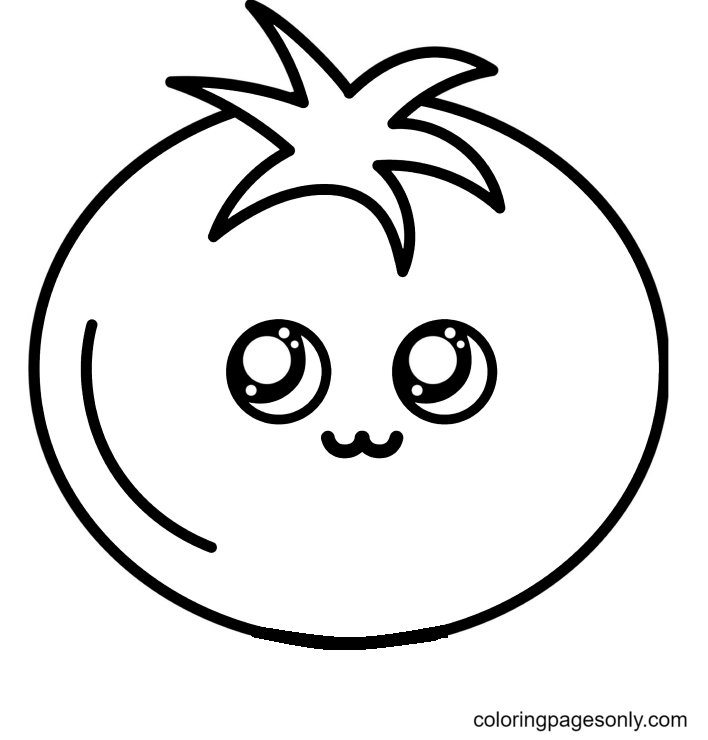 Tomato coloring pages printable for free download