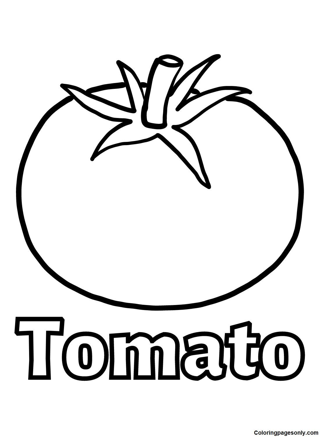 Tomato coloring pages printable for free download