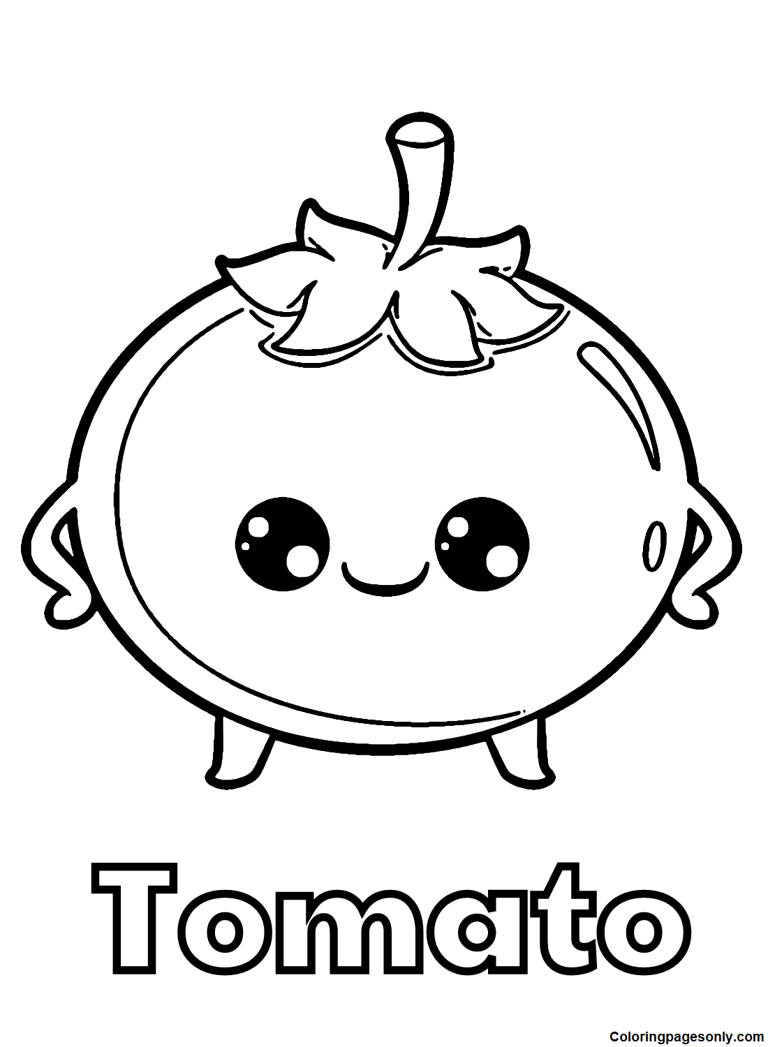 Tomato coloring pages printable for free download