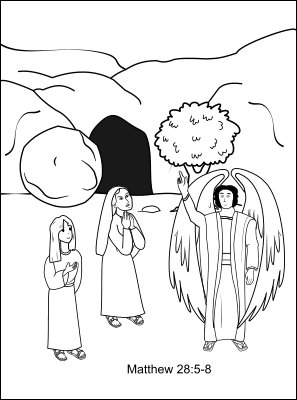 Bible coloring pages for sunday school