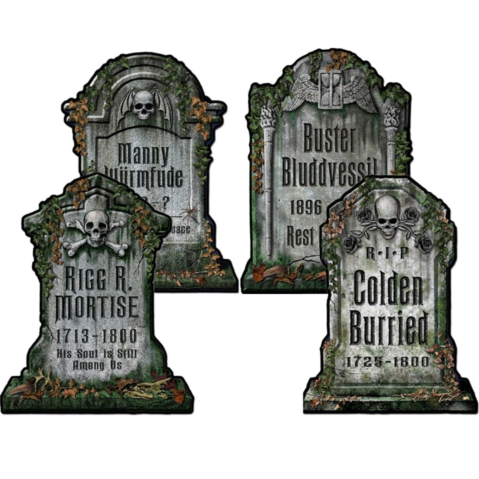 Tombstone cutout decorations halloween occasion and event party supplies