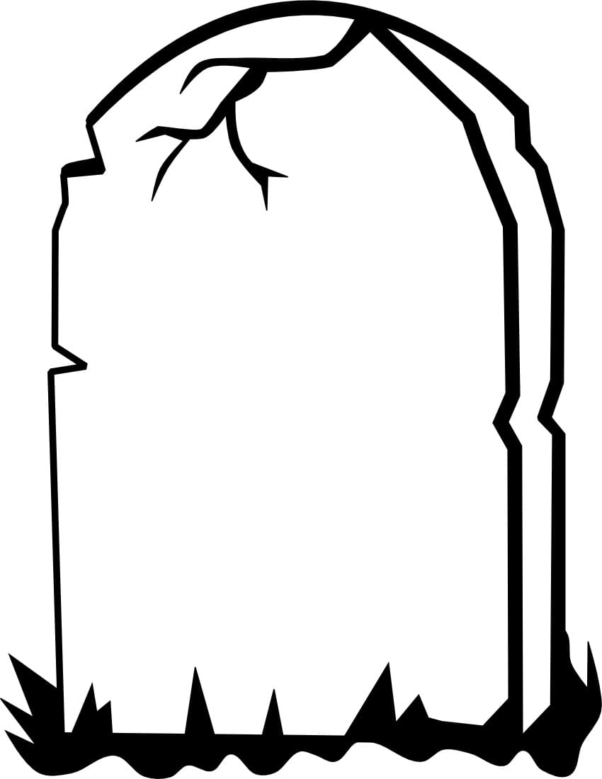 Tombstone coloring pages