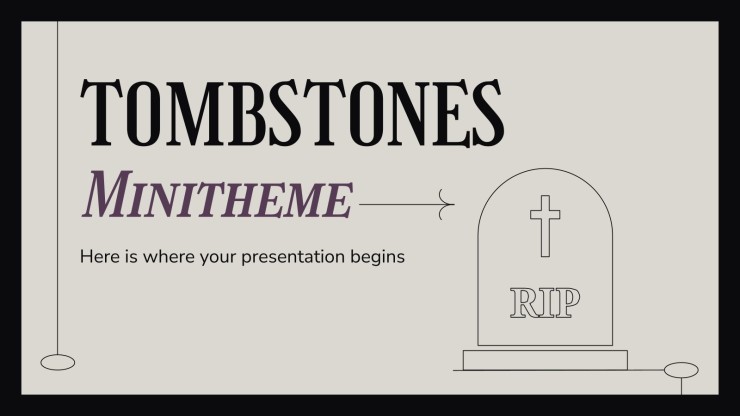 Tombstones minitheme google slides powerpoint