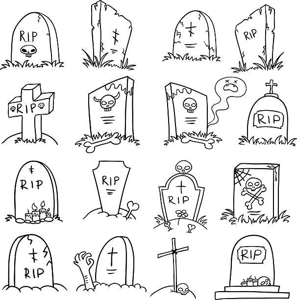 Tombstone drawing stock photos pictures royalty