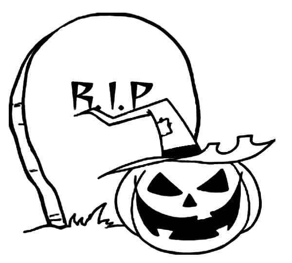 Tombstone coloring pages