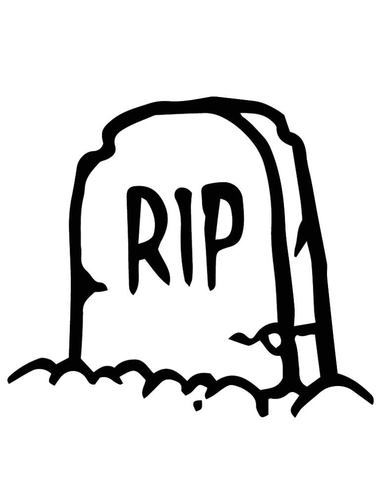 Tombstone coloring pages
