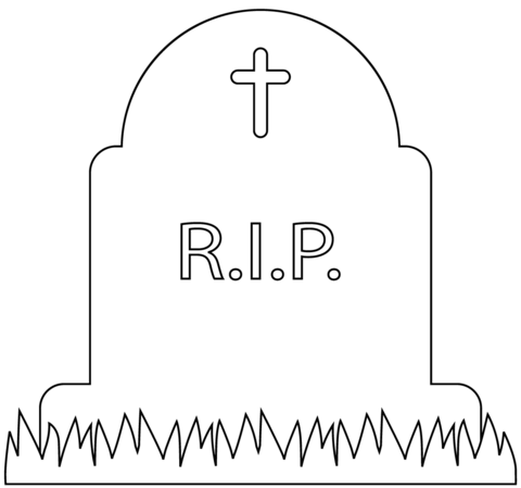 Tombstone coloring page free printable coloring pages