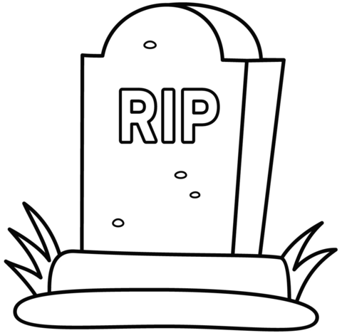 Tombstone coloring page free printable coloring pages